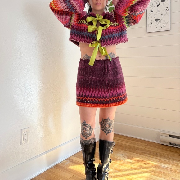 Free People Pants - Free people handmade knit set